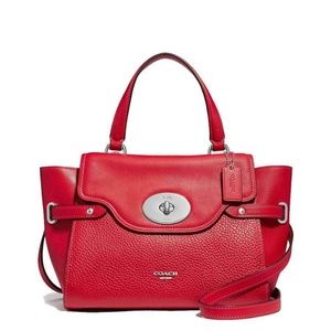Coach Blake Flap Carryall Red F32106